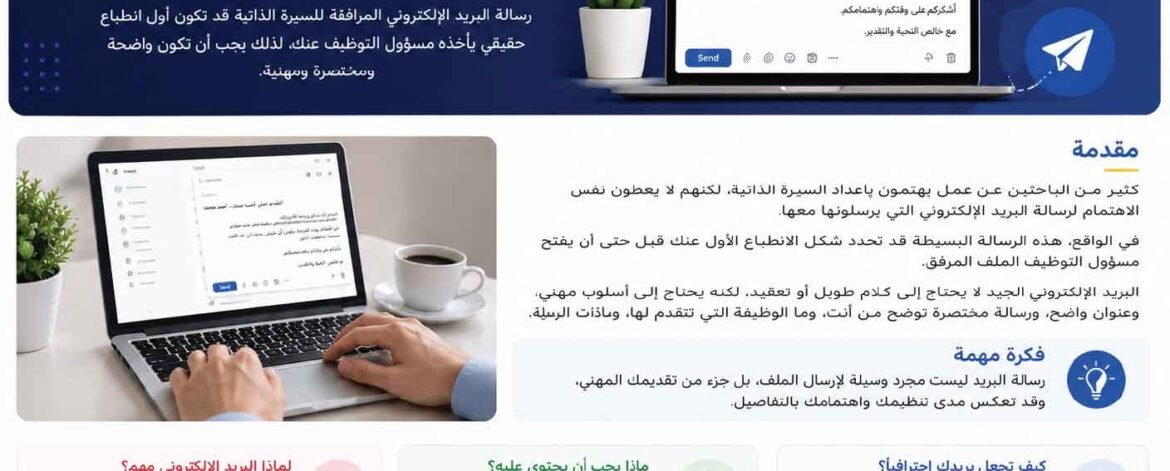 أفضل طريقة لكتابة بريد إلكتروني عند إرسال السيرة الذاتية